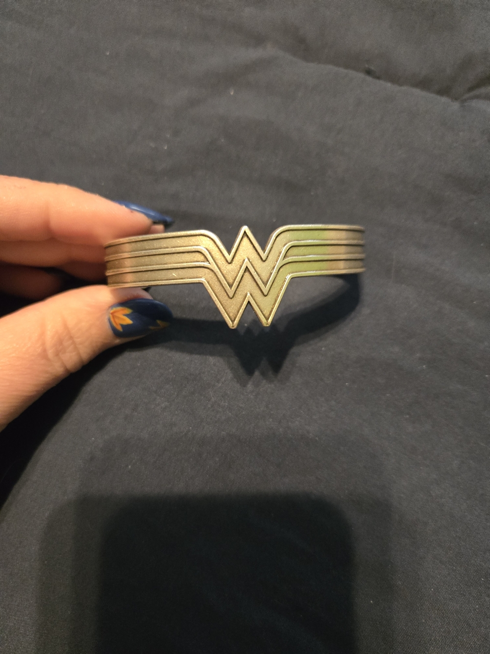 Alex and Ani Gold-Tone Wonder Logo Cuff Bracelet